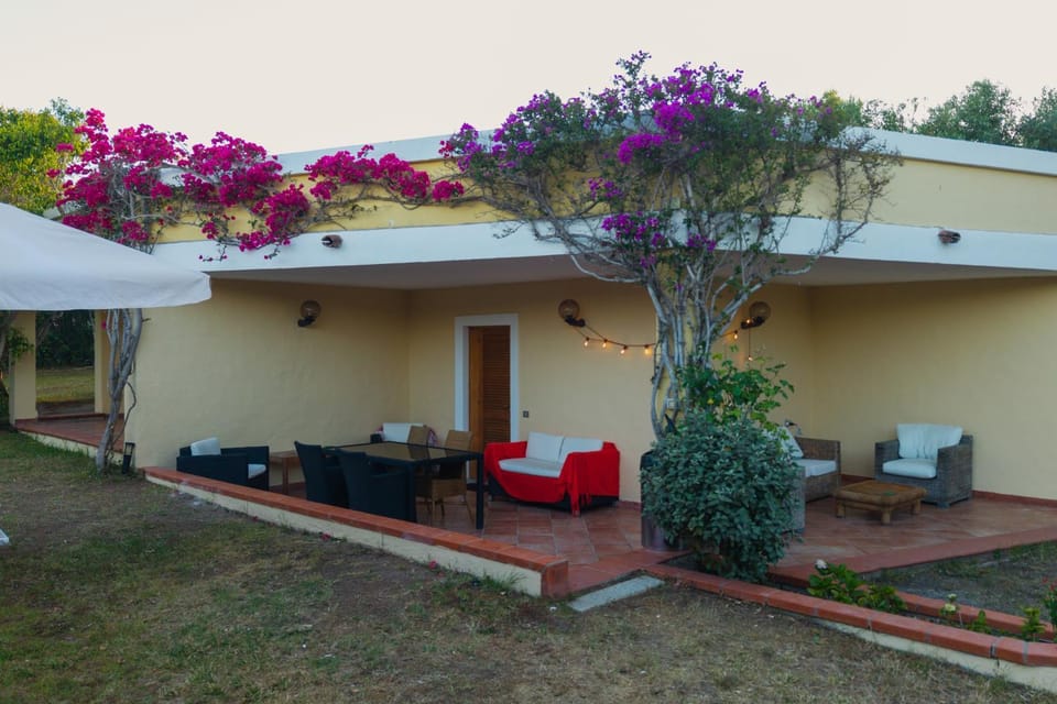 Property building, Patio, Spring, Day, Garden, View (from property/room), Living room, Seating area, Dining area, Garden view