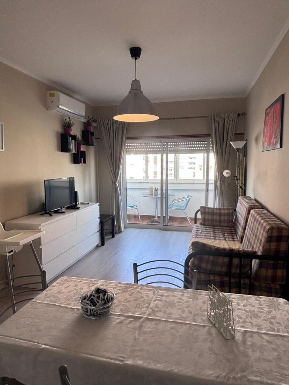 Living room, air conditioner
