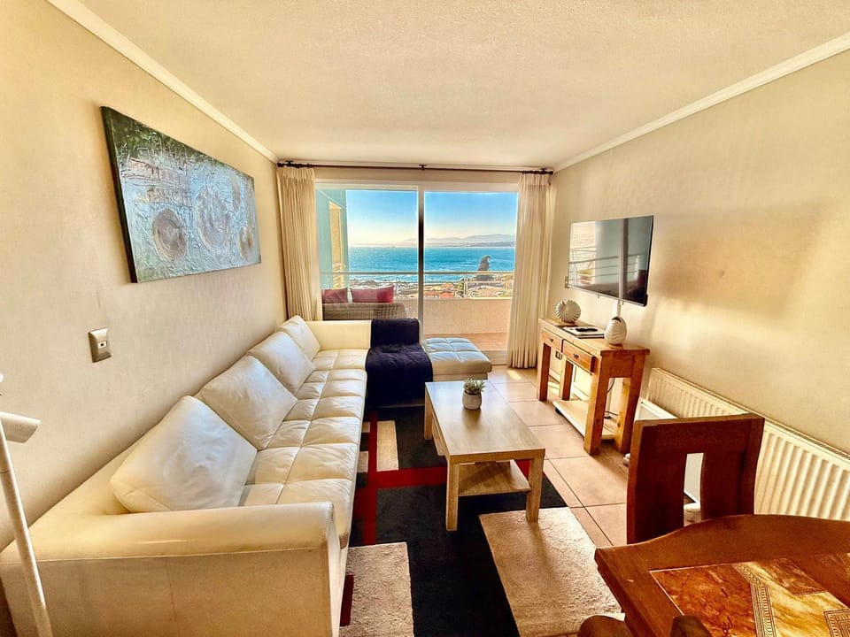 Maravilloso con vista al mar y piscina temperada Apartment in Valparaíso Region