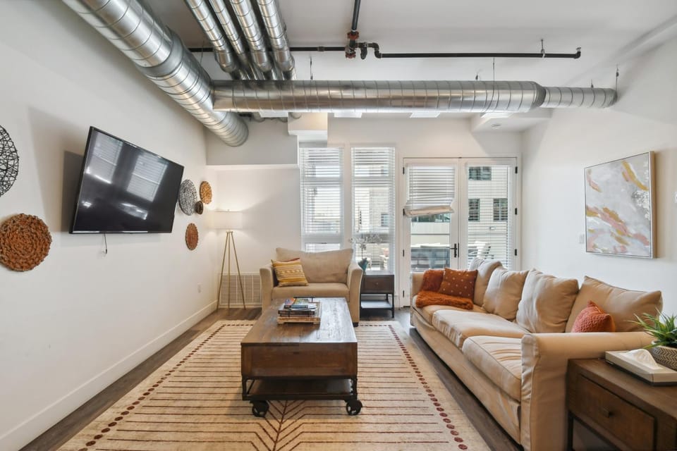 Brushed & Bold | Modern 2BR RiNo Loft | Walk to Breweries & Mission Ballroom House in Denver
