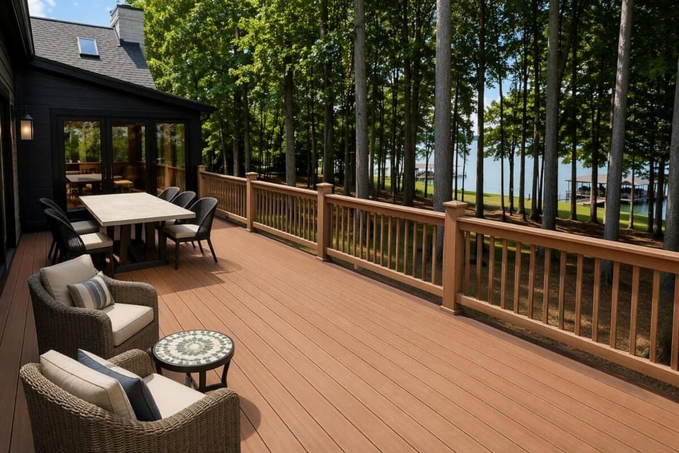 Lakefront Luxury, Sleeps 16, Swim Spa, Hot tub, Private Dock & Sauna! House in Buford