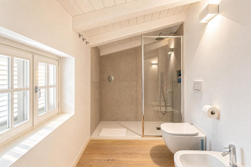 Shower, Toilet, Bathroom, bidet, towels