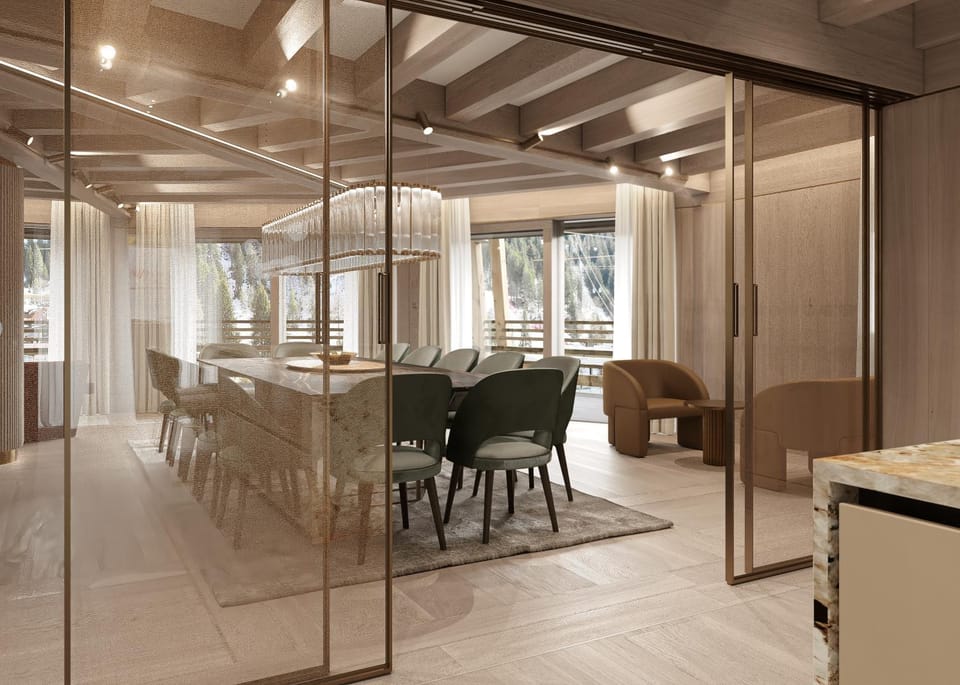 Living room, kitchen