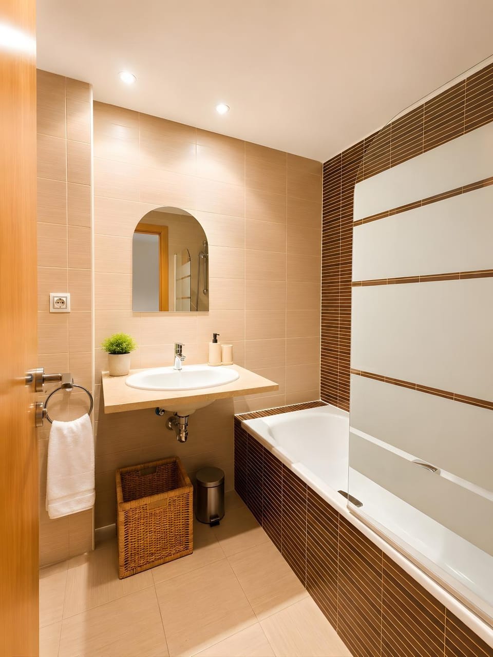 Bathroom, Living room