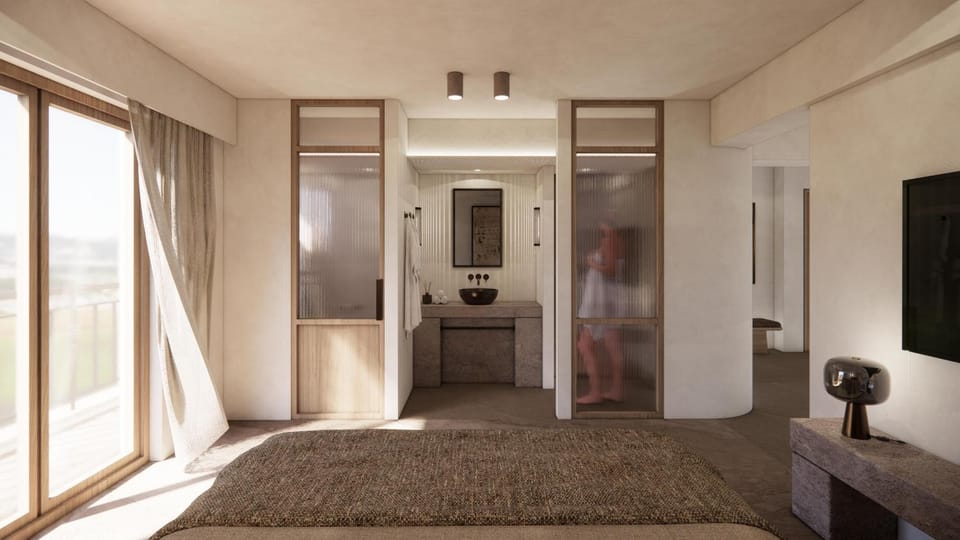 Shower, Bed, TV and multimedia, Balcony/Terrace, Photo of the whole room, Bedroom
