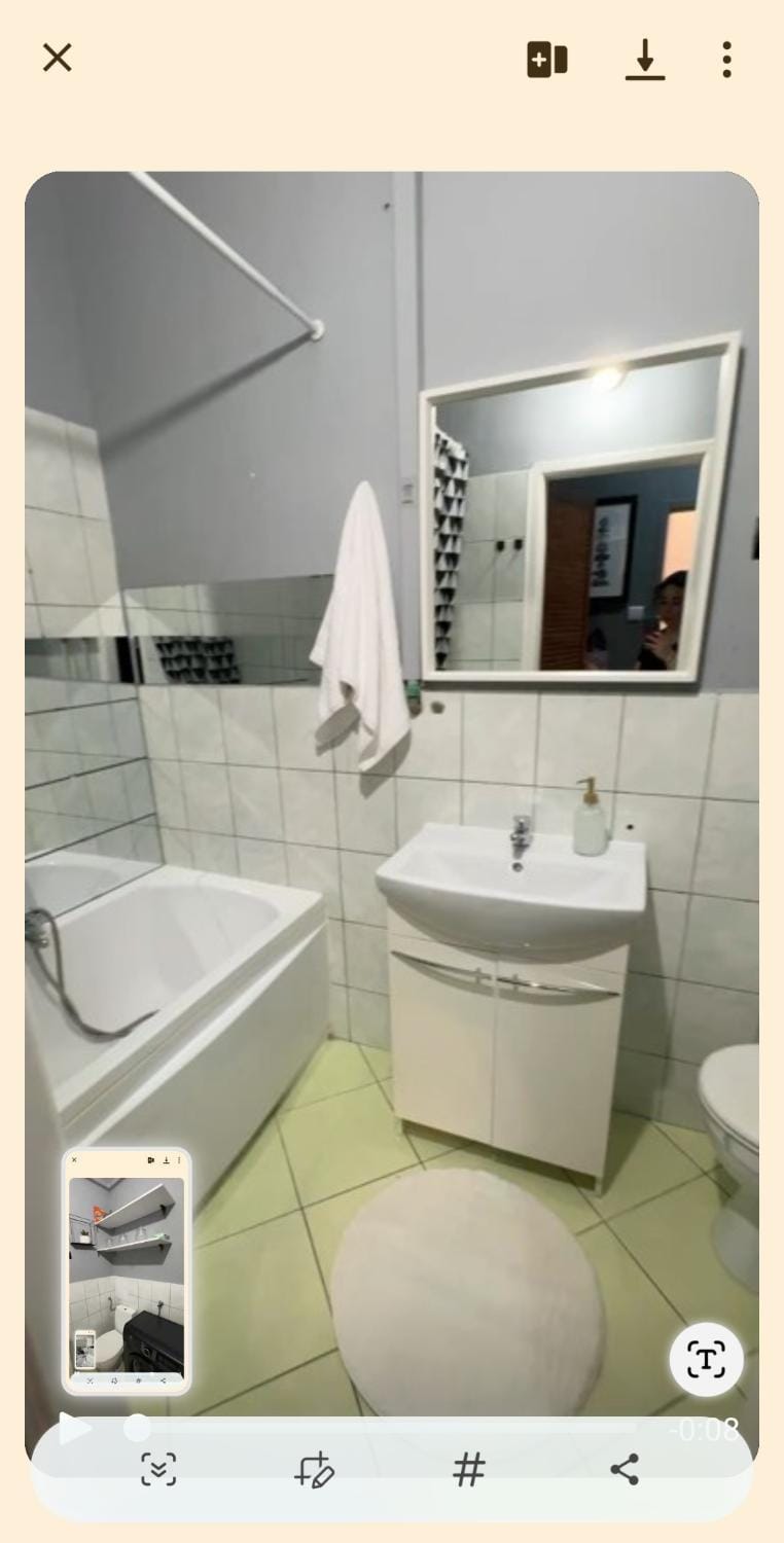 Kawalerka salon z aneksem łazienka garderoba Apartment in Pomeranian Voivodeship