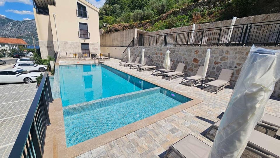 Pool view, sunbed