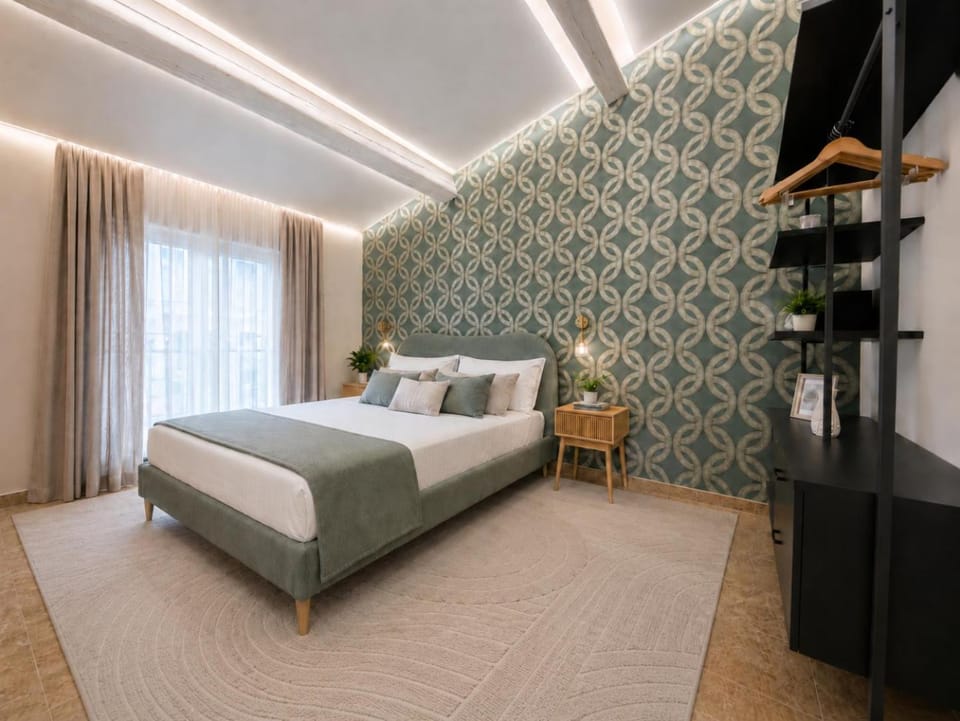 Bed, Photo of the whole room, Bedroom, wardrobe
