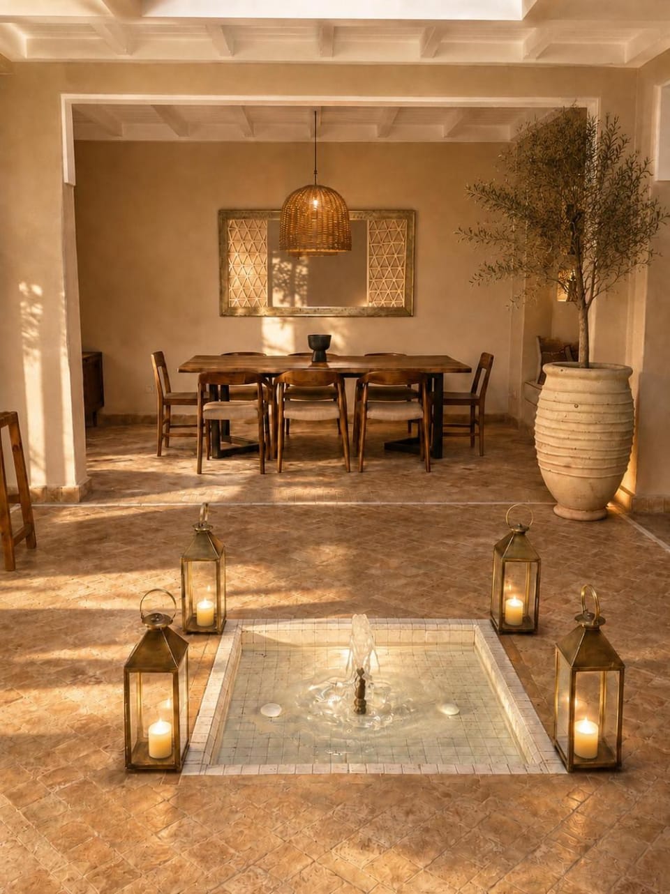 Living room, Seating area, Dining area