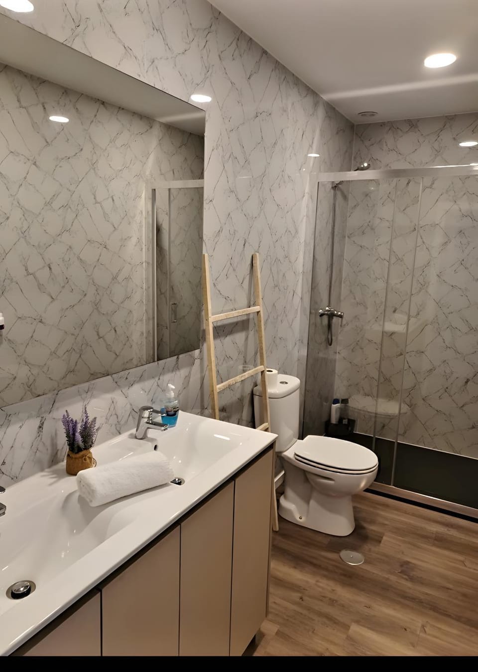 Bathroom, Living room
