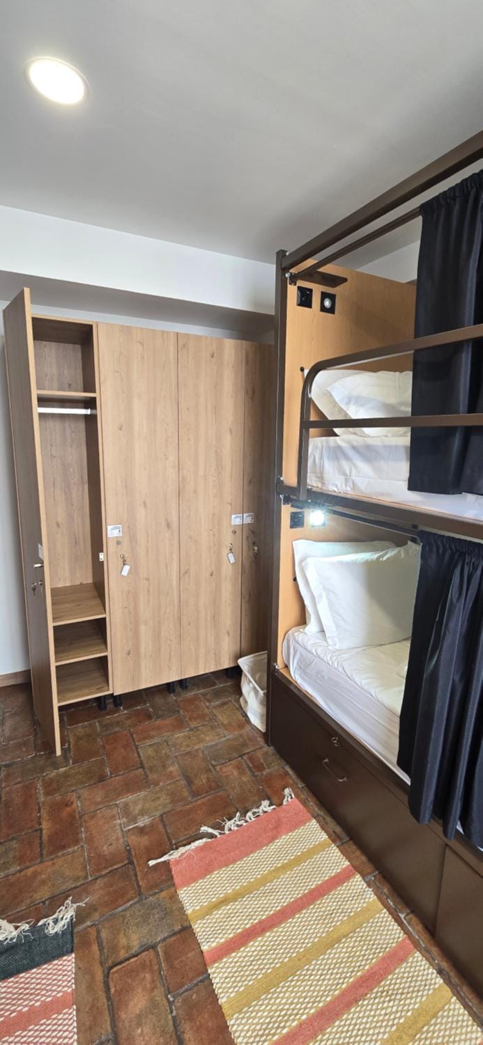 Bed, Photo of the whole room, Bedroom, bunk bed, wardrobe