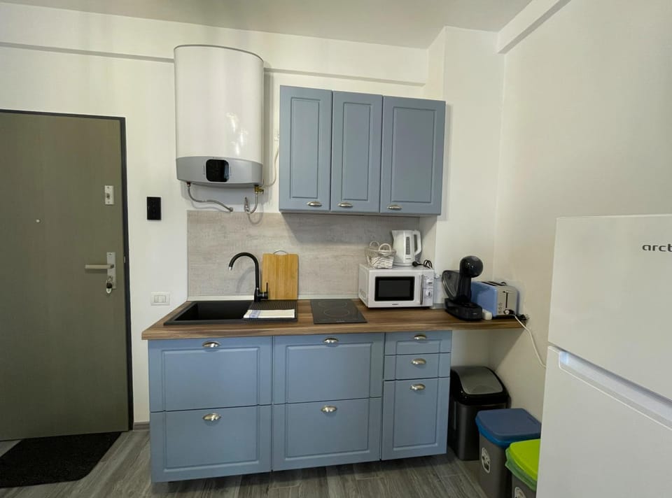 Coffee/tea facilities, Kitchen or kitchenette, microwave, stove