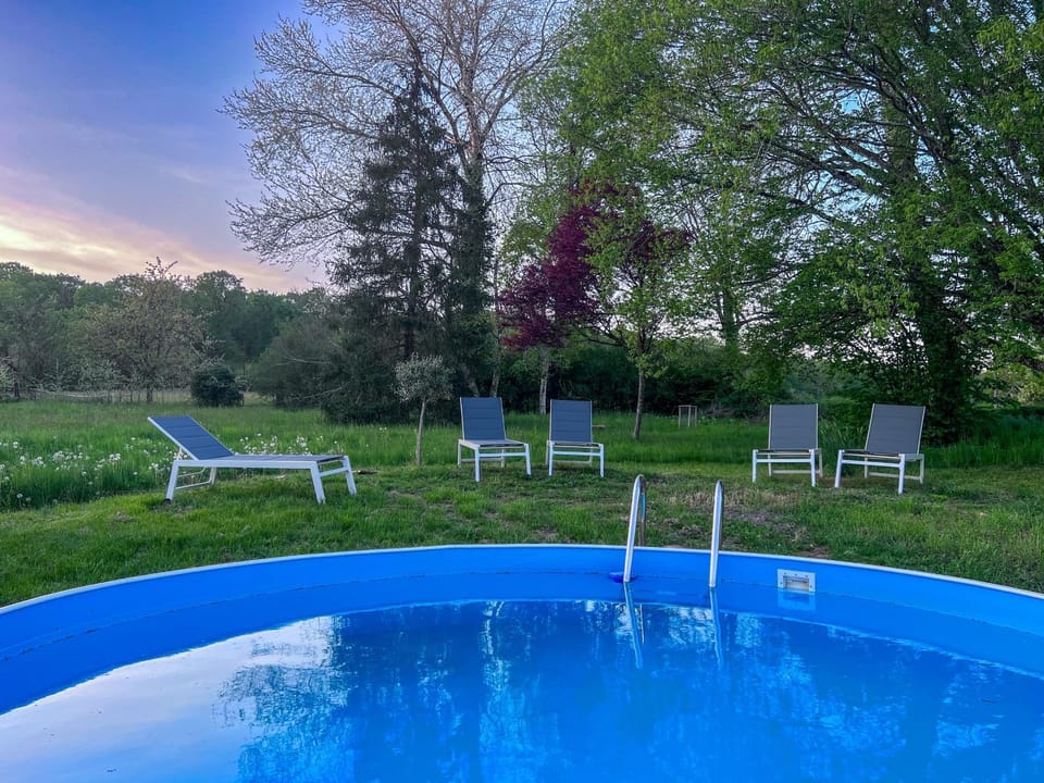 Property building, Living room, Swimming pool