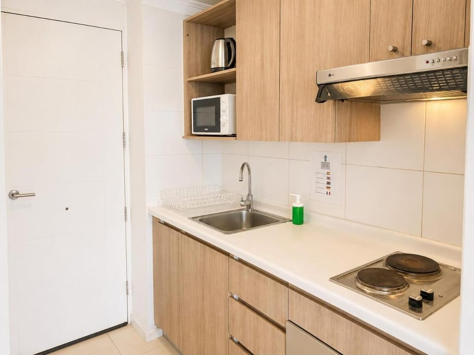 Moderno Home Studio 3 Huéspedes Vista & Metro Apartment in Santiago