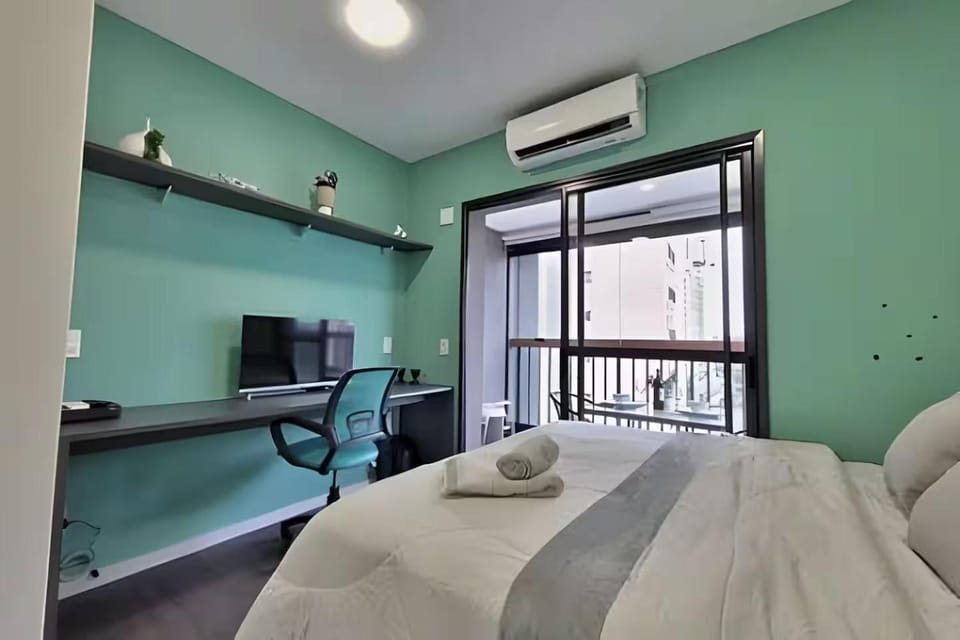 Studio novo metro Brooklin/ Shop Morumbi/ Berrini Apartment in Sao Paulo City