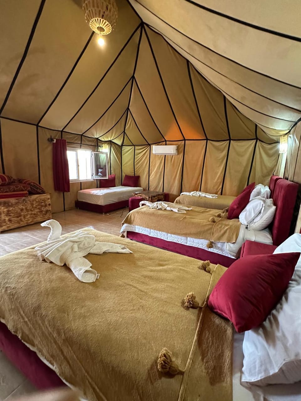 the star of the luxury camp Docked boat in Morocco