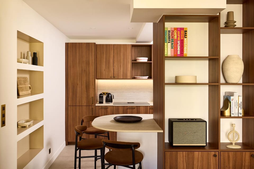 Library, Kitchen or kitchenette, Dining area