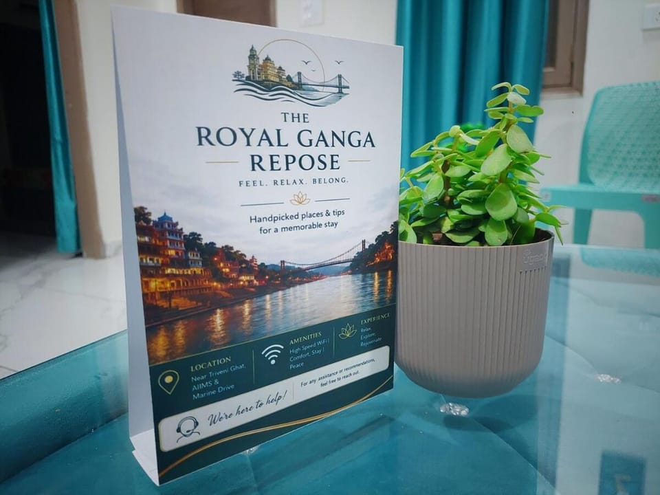 The Royal Ganga Repose-Furnished 2BHK in Rishikesh Apartment in Rishikesh