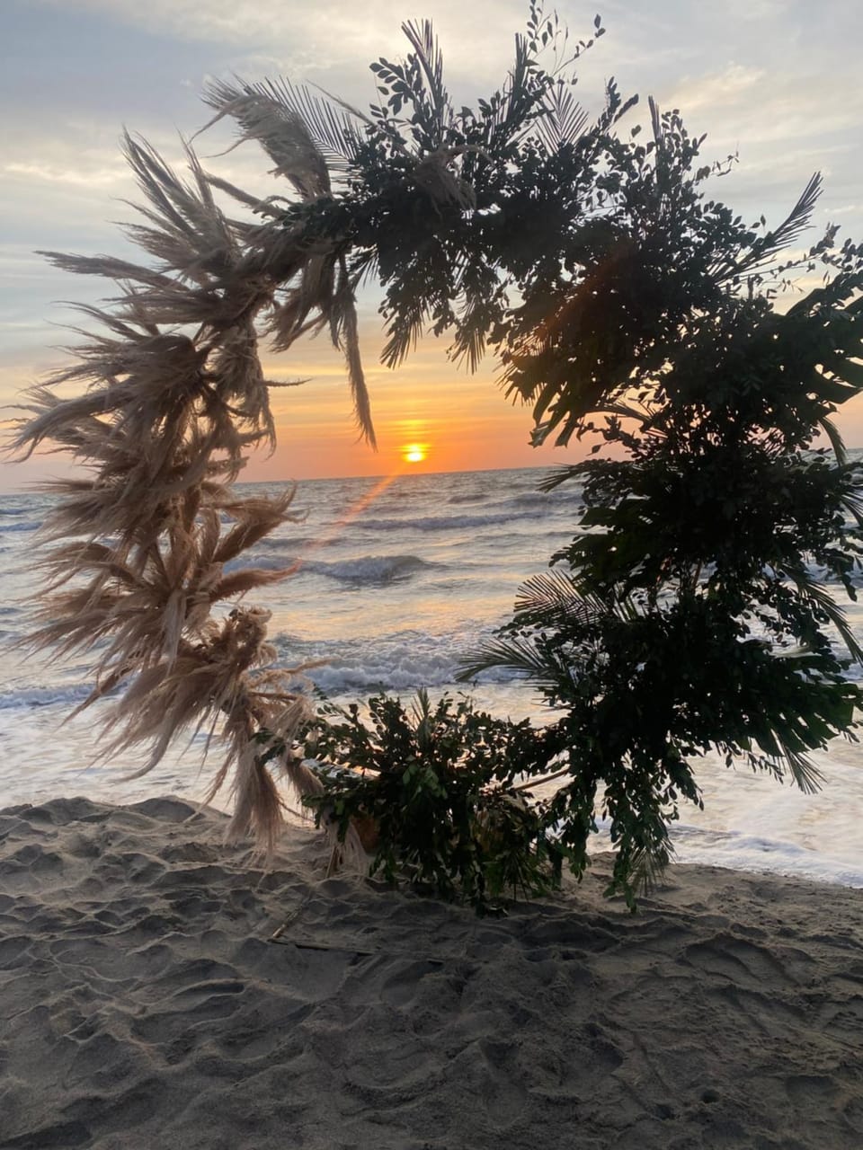 Natural landscape, Sunset, wedding