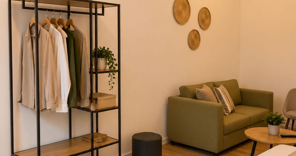 Living room, Seating area, wardrobe