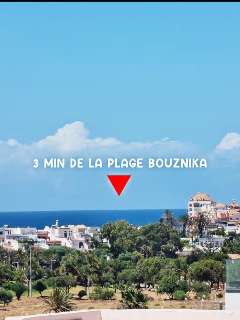 Luxurious apartment with pool view a Costa beach Bouznika Apartment in Bouznika