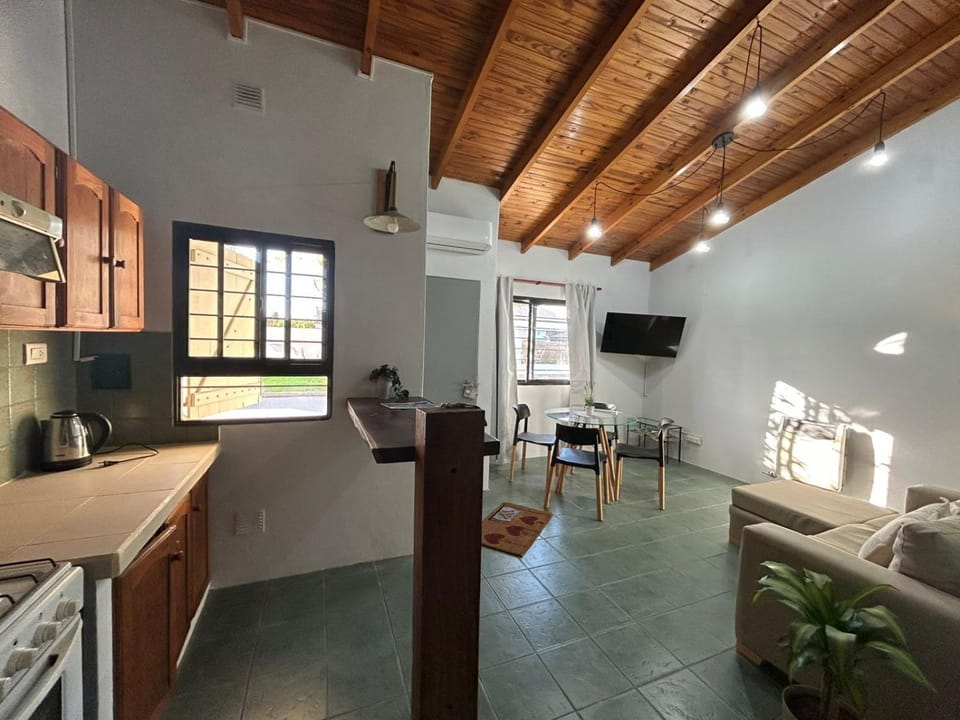 Kitchen or kitchenette, Living room, Dining area
