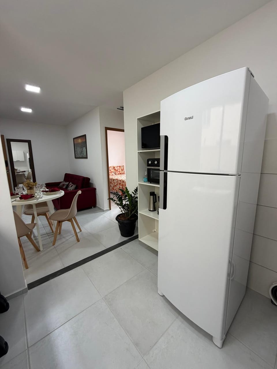 Kitchen or kitchenette, Living room