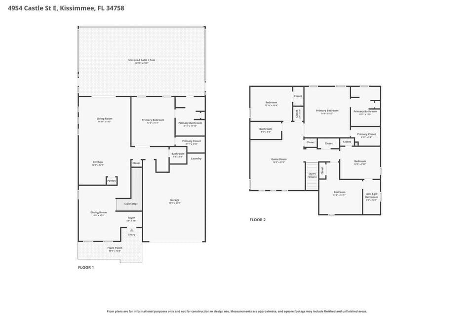 Ultimate Family Vacation Home Near Disney House in Poinciana