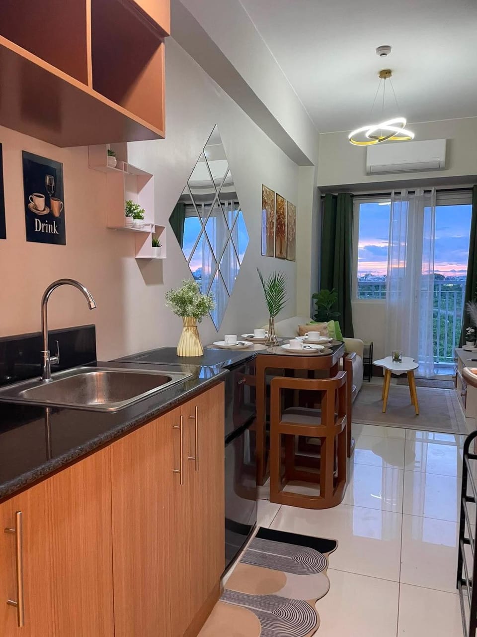 Living room, Dining area, kitchen