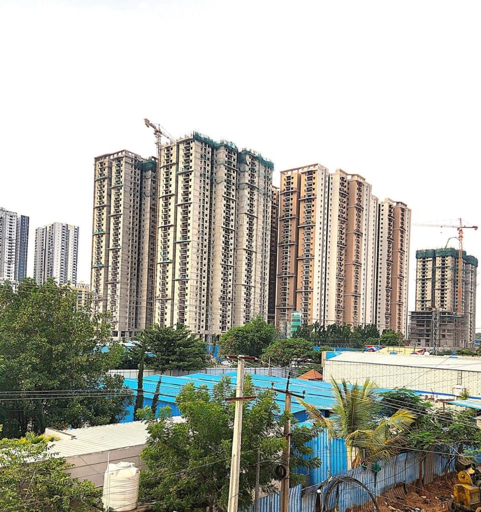 Servostay 2BHK with Skyscrapper View in Miyapur Apartment in Hyderabad