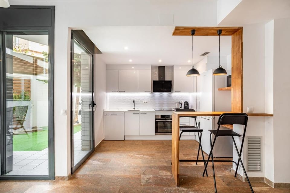 Garden, Garden view, kitchen