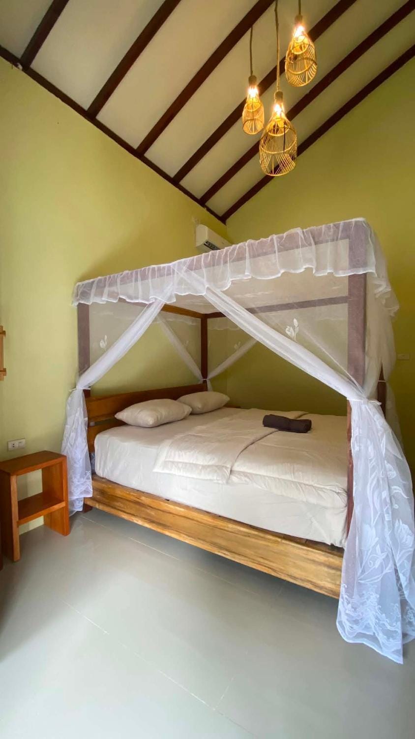 Bed, furniture, air conditioner