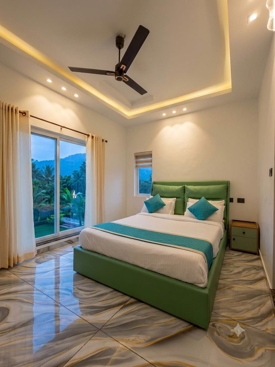 Photo of the whole room, Bedroom