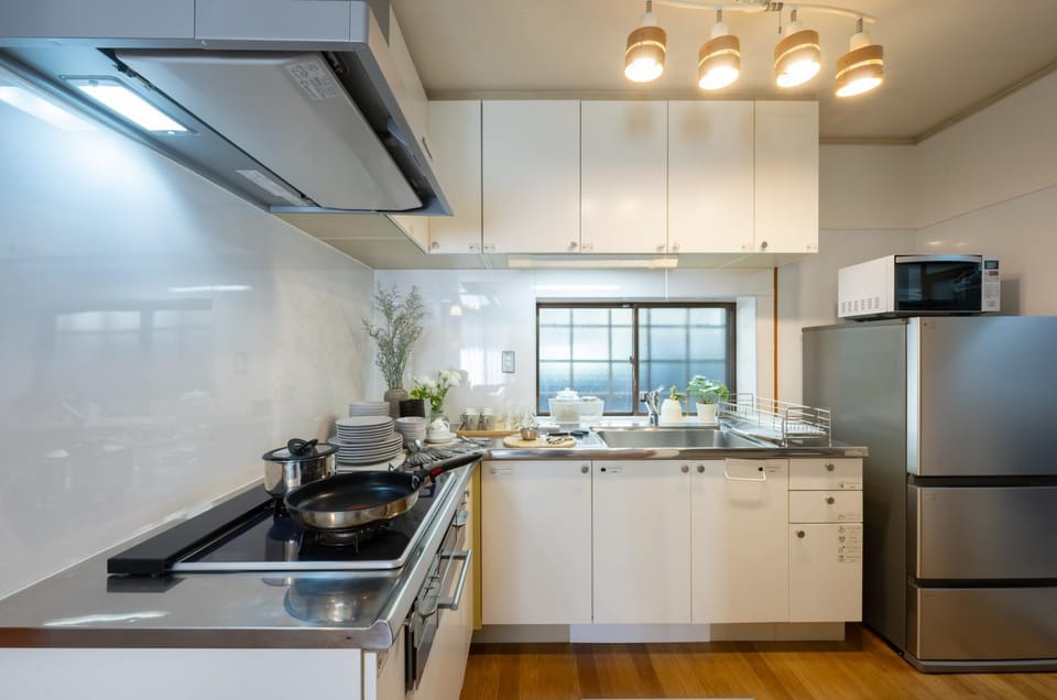 Kitchen or kitchenette, toaster