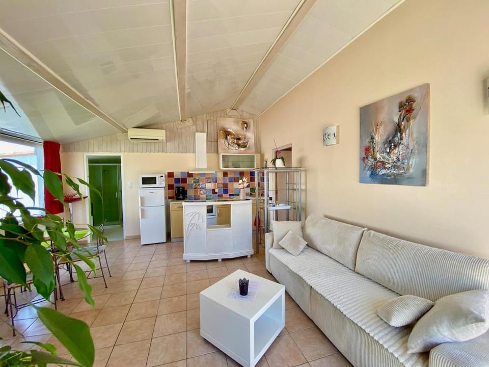 Villa Carla F2 piscine privée clim plage au calme 3 pers max Grau d Agde House in Agde
