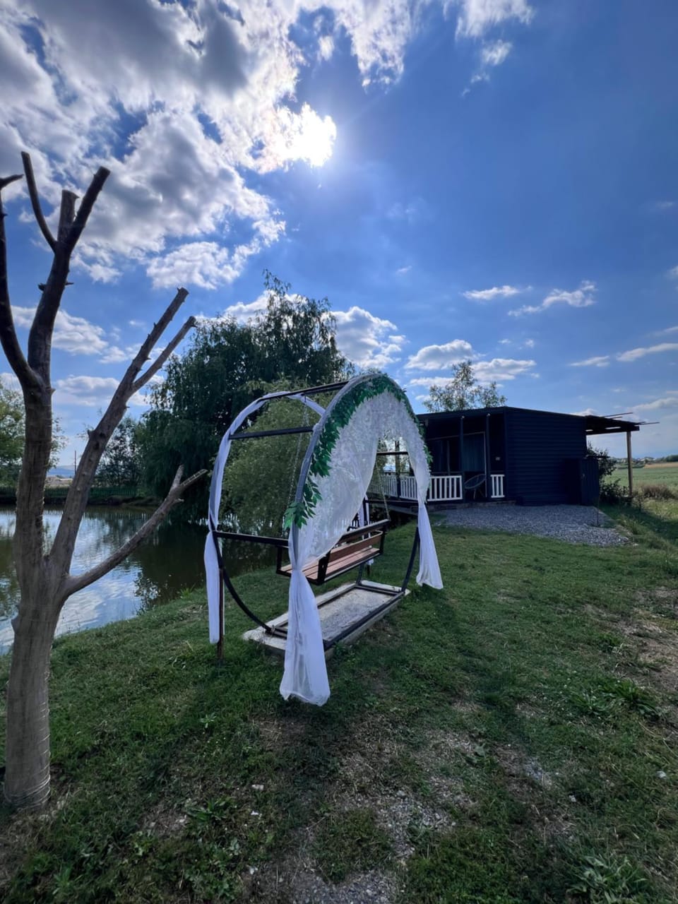 Lake house-Chadır yurd glamp Campground/ 
RV Resort in Azerbaijan
