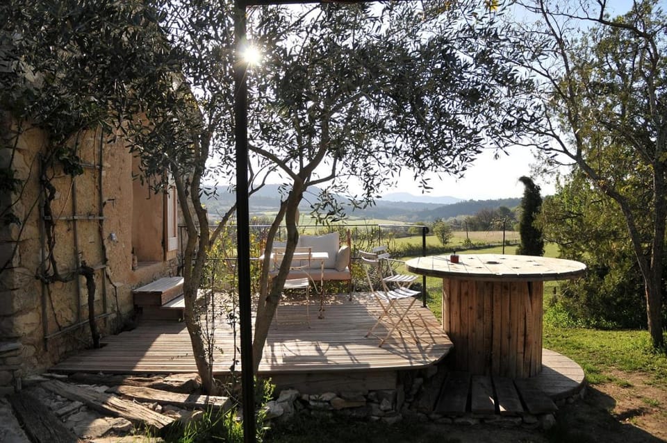 Patio, Natural landscape, Garden, Dining area, Garden view