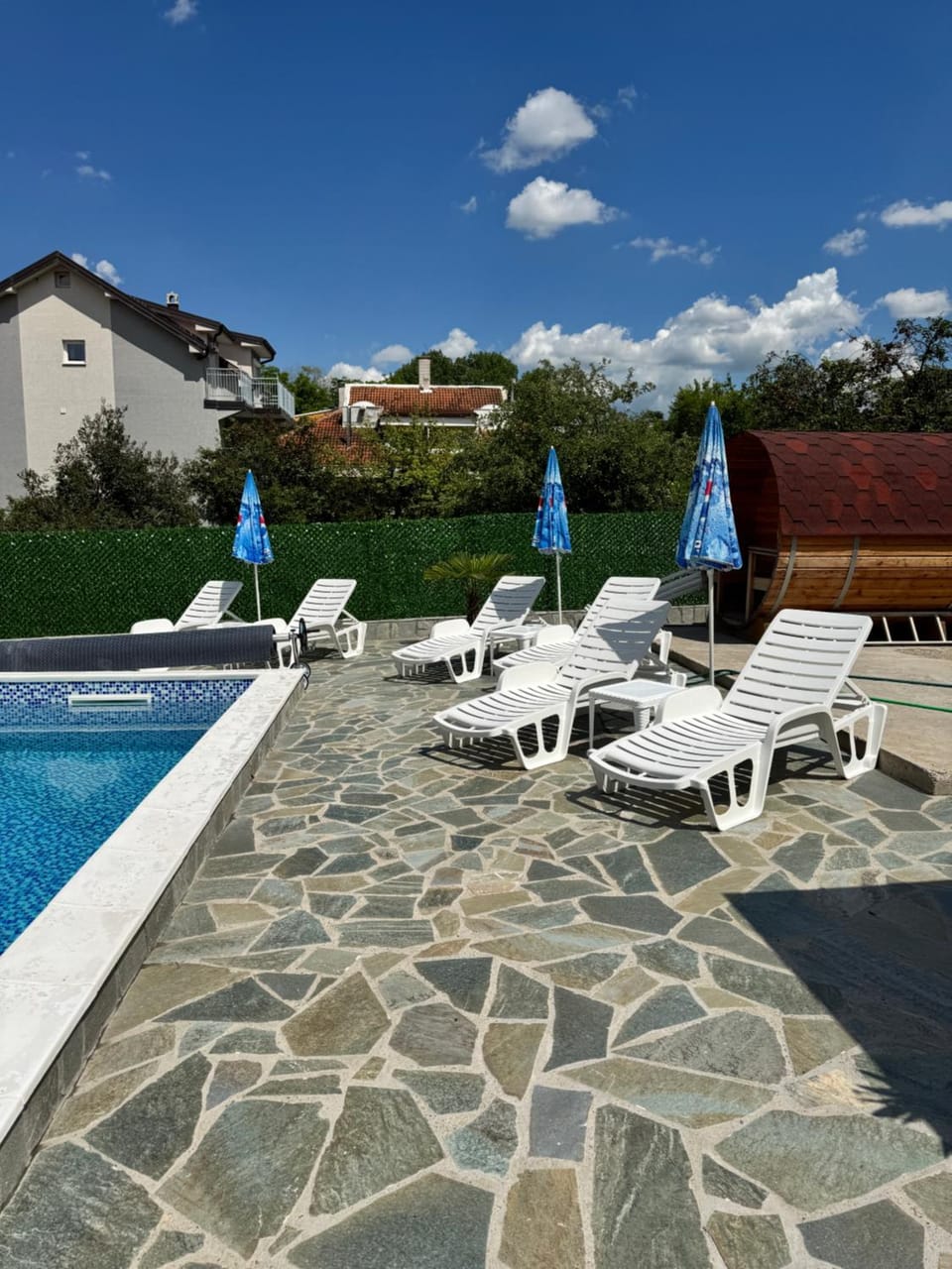 Mountain view, Pool view, sunbed