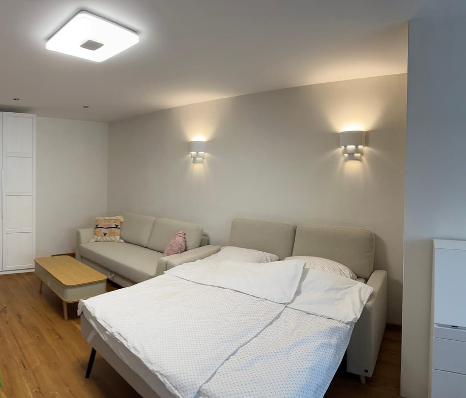 Bed, Living room