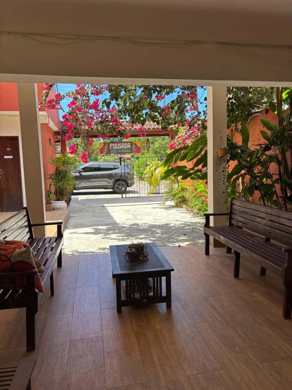 Patio, Spring, Day, Garden, View (from property/room), Balcony/Terrace, Seating area, Garden view