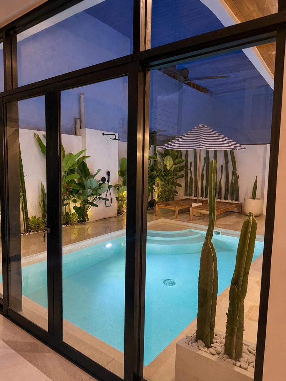 Pool view, sunbed