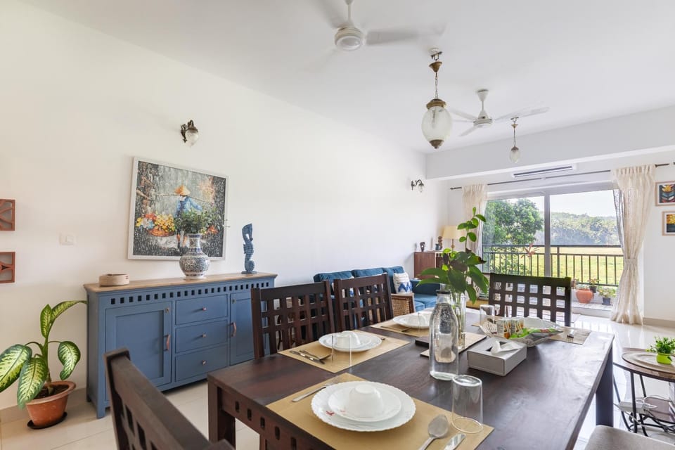 Bela Vista, 2BHK Balcony View Over Fields Including Pool Apartment in Goa, India