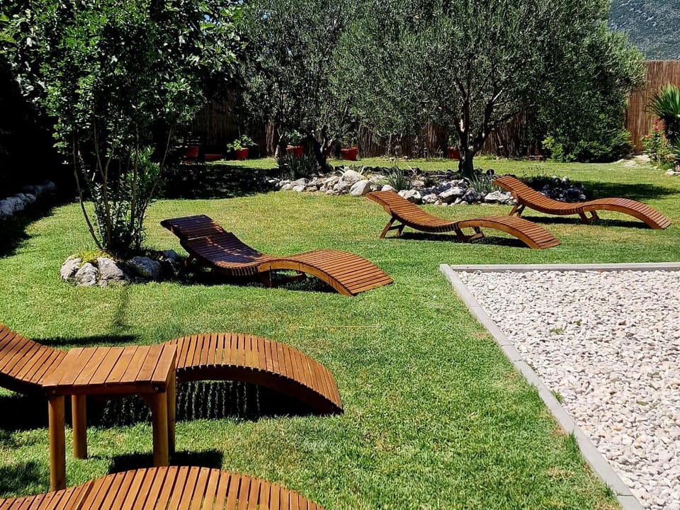 Day, Natural landscape, Garden, Garden view, sunbed
