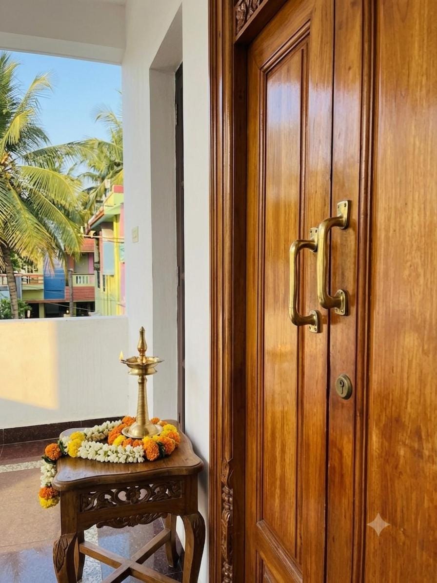 SarithaGarden Cozy 2BHK with AC, Wi-Fi Apartment in Puducherry