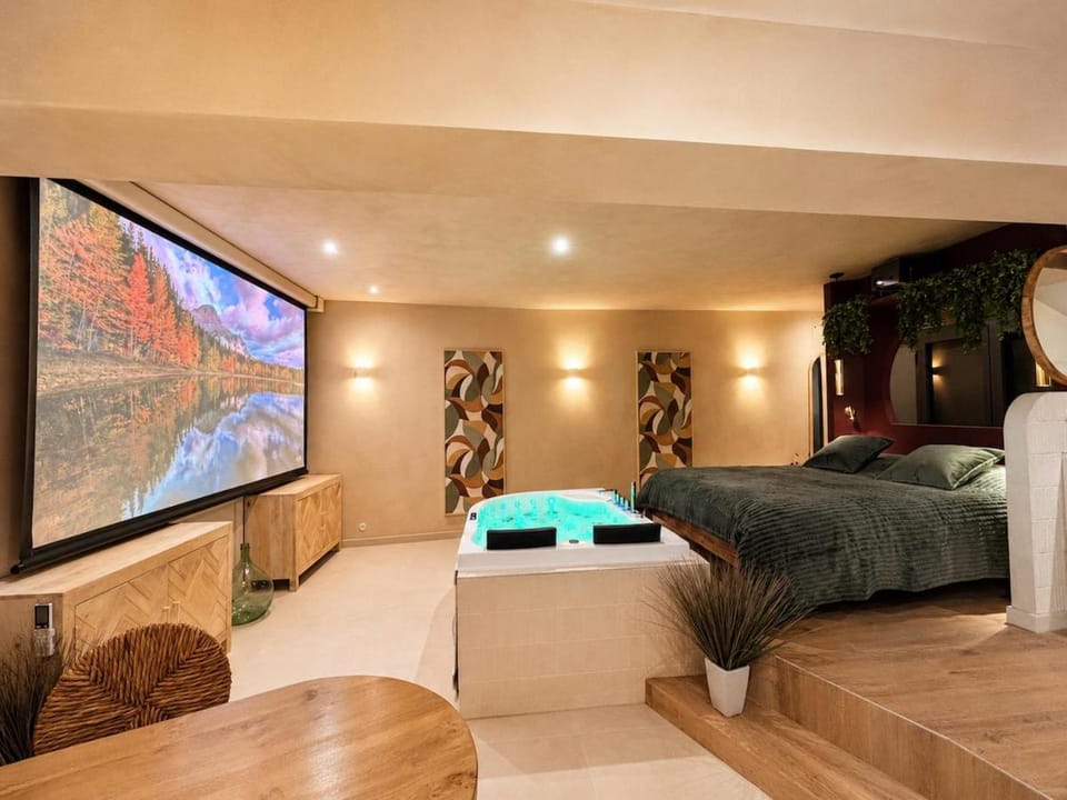 Calypso - XXL cinema & Jacuzzi au coeur de nyons Apartment in Provence