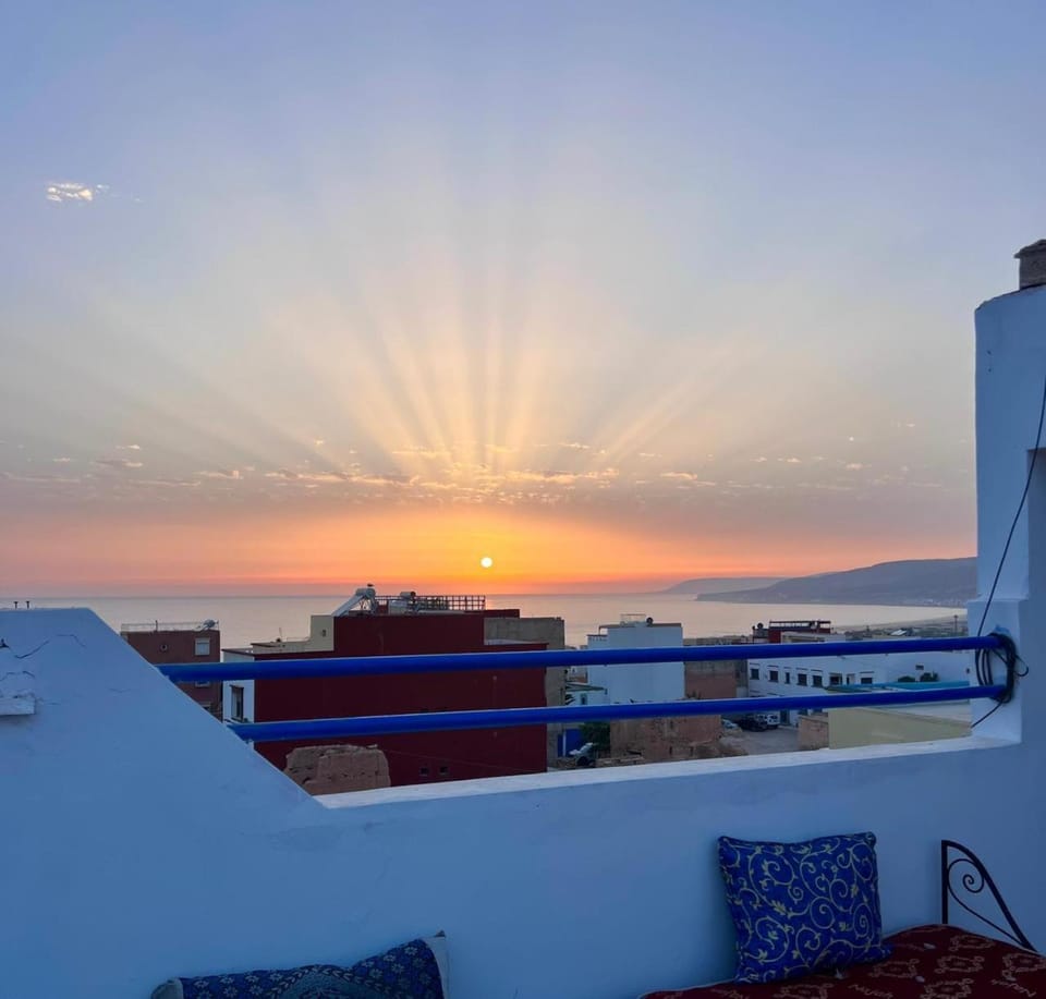 View (from property/room), Balcony/Terrace, Sea view, Sunset