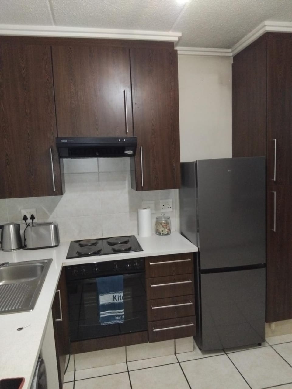 Kitchen or kitchenette, oven, stove