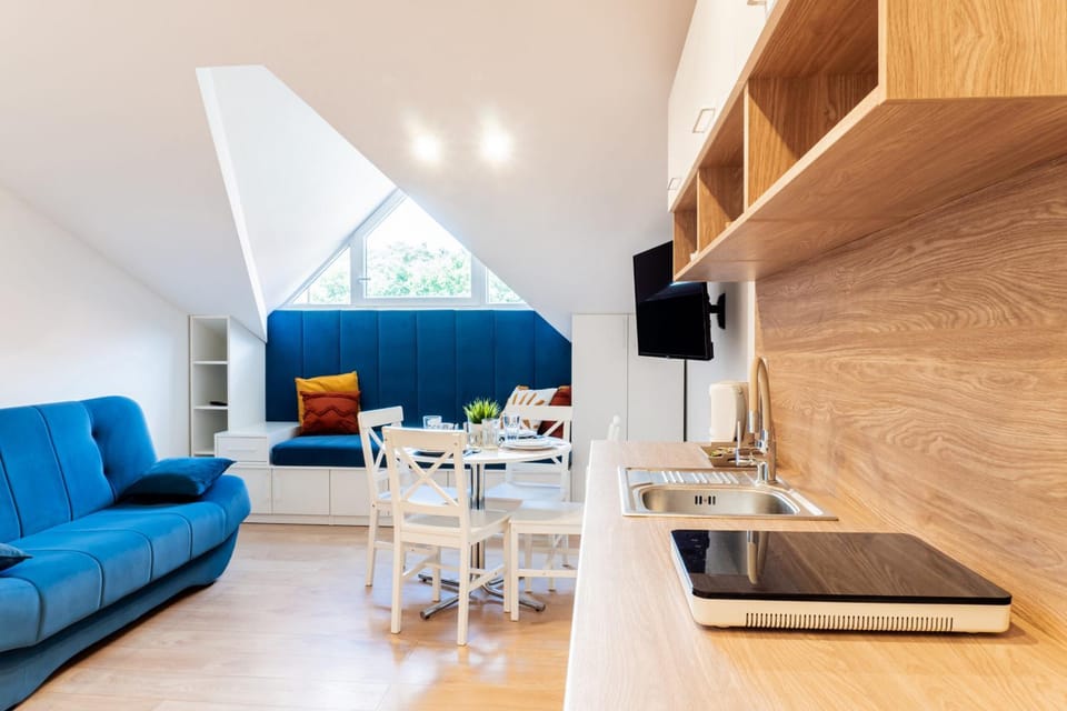 Communal lounge/ TV room, TV and multimedia, Kitchen or kitchenette, Living room, Seating area, Dining area