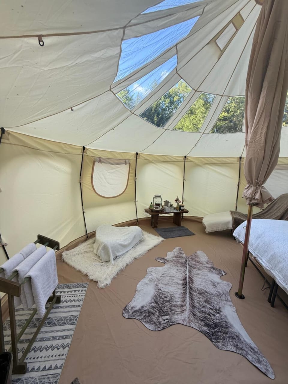 Cozy Glamping Tent with Sauna Luxury tent in Morristown