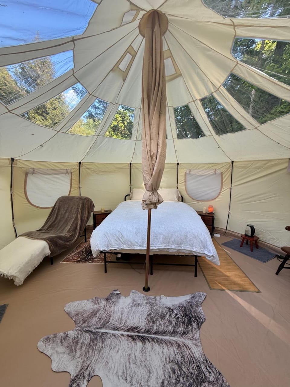Cozy Glamping Tent with Sauna Luxury tent in Morristown